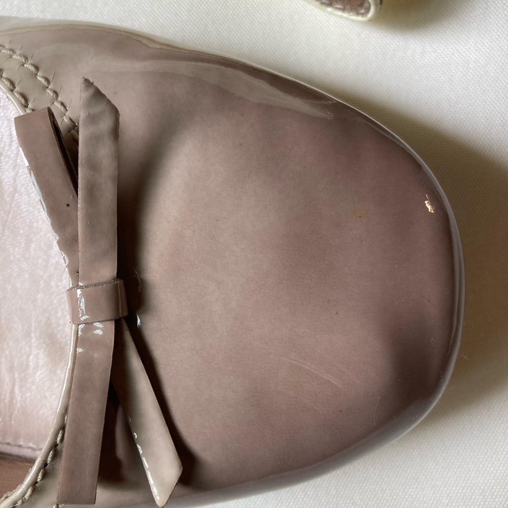 Prada Bianca Quarzo Ombré Patent Leather Ballet Flats - Picture 8 of 11
